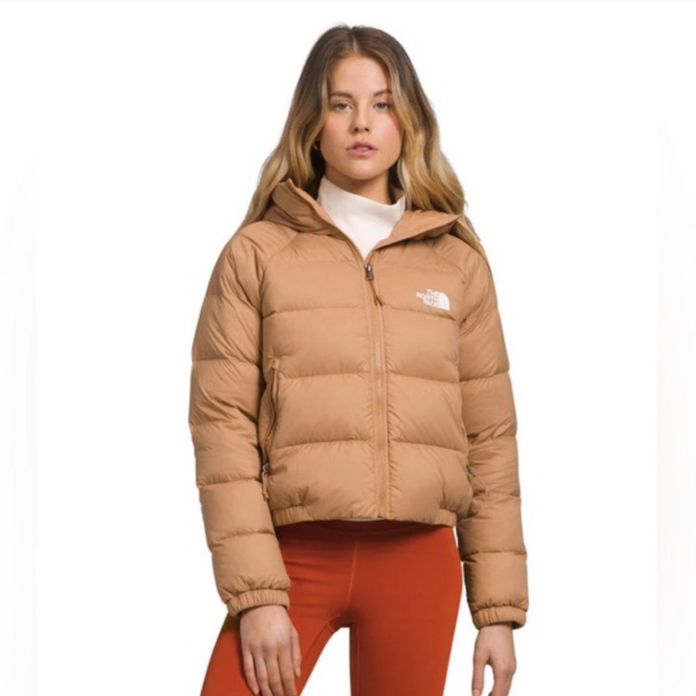 The North Face Hydrenalite Tan Quilted Hooded Puffer Jacket